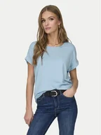Koszulki i topy damskie - ONLY T-Shirt Moster 15106662 Błękitny Regular Fit - miniaturka - grafika 1