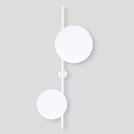 Lampy ścienne - Biały, designerski kinkiet z dwoma kołami K-5324 z serii PERO - miniaturka - grafika 1