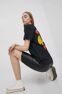 Koszulki i topy damskie - Converse t-shirt bawełniany kolor czarny - grafika 1