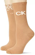 Skarpetki damskie - Calvin Klein Skarpety damskie CLSSC, Camel Combo, rozmiar uniwersalny - miniaturka - grafika 1