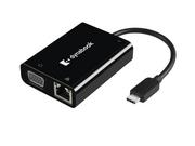 Kable komputerowe i do monitorów - Nowy adapter Dynabook USB-C to VGA/LAN PS0089UA1PRP - miniaturka - grafika 1