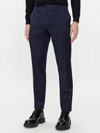 Spodnie męskie - Calvin Klein Chinosy K10K112292 Granatowy Slim Fit - miniaturka - grafika 1