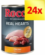 Mokra karma dla psów - Zestaw Rocco Real Hearts, 24 x 400 g - Wołowina z całymi sercami kurczaka - miniaturka - grafika 1