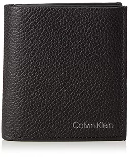 Calvin Klein Męskie ciepłe potrójnie składane 6CC W/portfele na monety, Ck Black, jeden rozmiar - Portfele - miniaturka - grafika 1