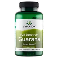 Suplementy naturalne - SWANSON Guarana 500 mg/100 caps. TT000588 - miniaturka - grafika 1