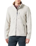 Kurtki męskie - bridgeport Philon męska kurtka polarowa, kość słoniowa melanż, L - miniaturka - grafika 1