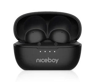 Niceboy Podsie 4 POP - 400 mAh + 2x 40 mAh IPX4 czarny - Słuchawki - miniaturka - grafika 1