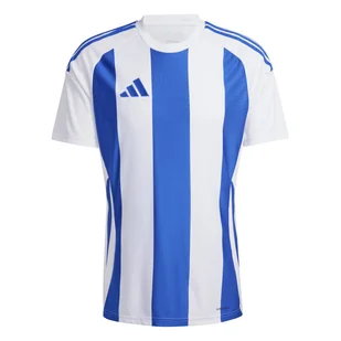 Męska Koszulka z krótkim rękawem ADIDAS STRIPED 24 JSY IW2144 – Biały - Koszulki sportowe męskie - miniaturka - grafika 1