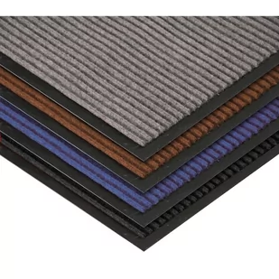 Trwała mata wejściowa z PVC, dywanowa, 600 x 900 mm, czarna, 1+1 GRATIS - Podnóżki, podpórki, podkładki - miniaturka - grafika 1