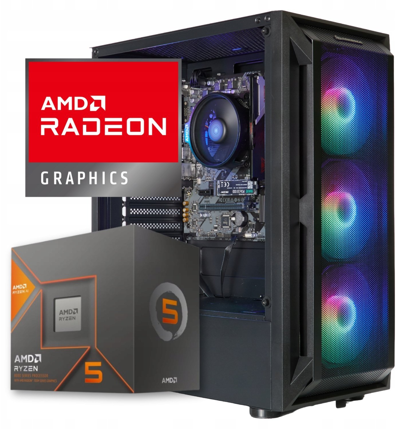 Komputer Better Side of Gaming Venom V13 AMD Ryzen 5 8600G Radeon 760M 16GB DDR5 512GB SSD Windows 11