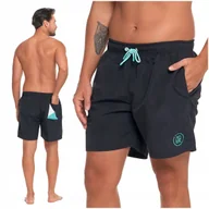 Kąpielówki męskie - KĄPIELÓWKI MĘSKIE SPODENKI KĄPIELOWE SZORTY Z KIESZENIAMI GŁADKIE MORAJ XXL - miniaturka - grafika 1