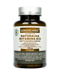 123ratio SINGULARIS SUPERIOR Naturalna witamina B12 120 kaps - Układ nerwowy - miniaturka - grafika 1