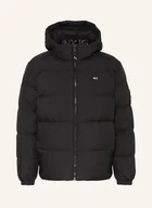 Moda i Uroda OUTLET - Tommy Jeans Kurtka Puchowa Z Odpinanym Kapturem schwarz - miniaturka - grafika 1