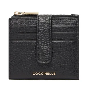Mały Portfel Damski Coccinelle MW5 Metallic Soft E2 MW5 11 F7 01 Czarny - Portfele - miniaturka - grafika 1