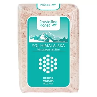 SÓL - CRYSTALLINE PLANET SÓL HIMALAJSKA RÓŻOWA DROBNO MIELONA 600 g - CRYSTALLINE PLANET - Zdrowa żywność - miniaturka - grafika 1