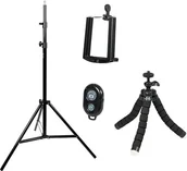 Statywy fotograficzne - Statyw Blow 79-194# Tripod blow statyw do telefonu z uchwytem bs18 - miniaturka - grafika 1