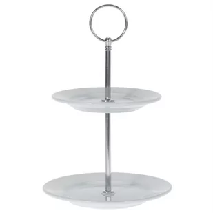 Orion Patera 2-piętrowa na ciastka ciasta porcelanowa 150170 - Tace i patery - miniaturka - grafika 1