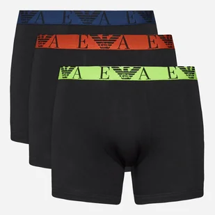 Zestaw majtek męskich typu bokserki bawełnianych Emporio Armani 3F715111473-73320 M 3 szt Czarny (8057767238544). Majtki męskie - Majtki damskie - miniaturka - grafika 1