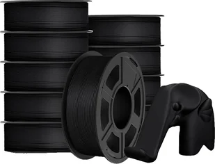 filament do druku 3D, 1,1 kg/rolkę, przyjazne dla środowiska opcje materiałowe, wysoka wytrzymałość, mata PLA BK 10 - Filamenty i akcesoria do drukarek 3D - miniaturka - grafika 1