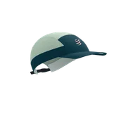 Czapki i chusty sportowe męskie - COMPRESSPORT Czapka biegowa 5 PANEL LIGHT CAP stargazer/aqua - miniaturka - grafika 1