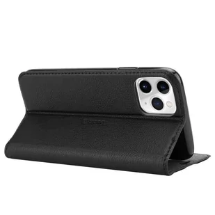 Crong Folio Case - Etui iPhone 11 Pro Max z klapką na magnes (czarny) - Etui i futerały do telefonów - miniaturka - grafika 5