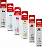 Tusze oryginalne - Tusz Canon GI-43 CMYK + GY + R 6 x 60ml Oryginał komplet - miniaturka - grafika 1