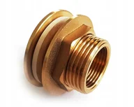 Pozostałe narzędzia ogrodowe - Przepust Złączka Mosiężna Do Zbiornika Na Wodę 3/4 - miniaturka - grafika 1