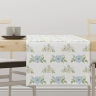 Obrusy i serwetki - Bieżnik EASTER wzór EA08 błękitne kwiaty 40 x 100 cm - miniaturka - grafika 1