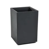 Kwietniki - Kwietnik Karo beton antracytowy recycled wym. 40x40x60 cm - miniaturka - grafika 1