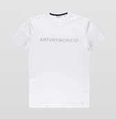 Koszulki męskie - T-Shirt Męski Antony Morato Super Slim Fit White - Xxl - miniaturka - grafika 1