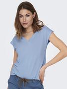 Koszulki i topy damskie - ONLY Koszulka w kolorze błękitnym - miniaturka - grafika 1