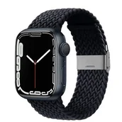 Akcesoria do smartwatchy - Crong Pasek pleciony Crong Wave Band do Watch 42/44/45 mm grafitowy CRG-44WAV-CRL - miniaturka - grafika 1