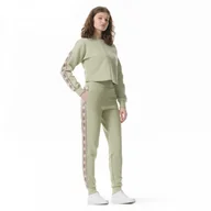 Spodnie sportowe damskie - Damskie spodnie dresowe Guess Britney Jogger - zielone - GUESS - miniaturka - grafika 1