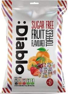 Cukierki Ciągutki Owocowe bez Cukru Diablo, 75g - Zdrowa żywność - miniaturka - grafika 1