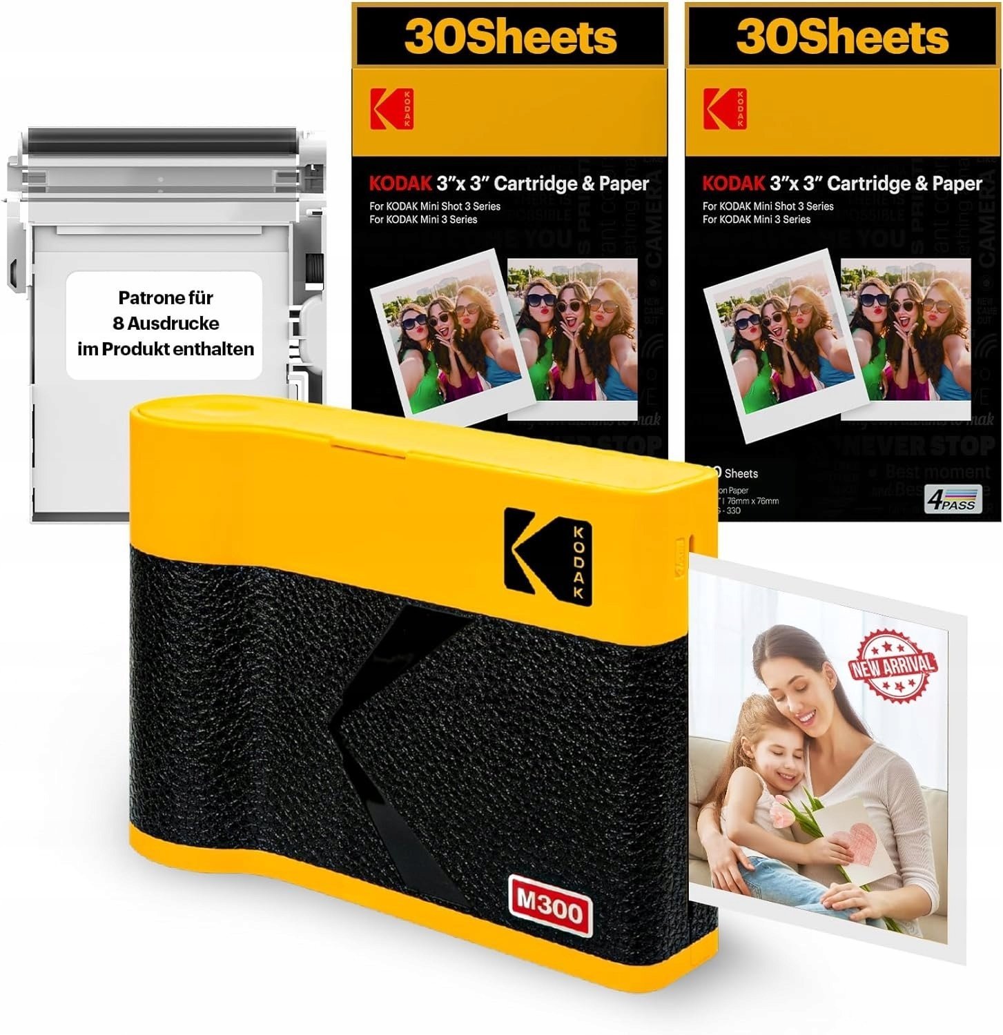 Drukarka fotograficzna Kodak KODAK Mini 3 ERA 4PASS mobilna drukarka fotograficzna + zestaw 68 arkuszy