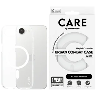 Etui CARE by PanzerGlass Flagship Urban Combat White MagSafe do iPhone 16e przezroczysty - Etui i futerały do telefonów Etui CARE by PanzerGlass Flagship Urban Combat White MagSafe do iPhone 16e przezroczysty - Etui i futerały do telefonów - miniaturka - grafika 1