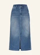 Spódnice - Adidas Originals Spódnica Jeansowa Adicolor 3 Stripes Denim blau - miniaturka - grafika 1