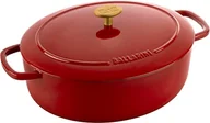 Garnki - Ballarini, Garnek żeliwny owalny 4.5 l, Czerwony - miniaturka - grafika 1
