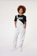 Spodnie i spodenki dla dziewczynek - Dkny ogrodniczki jeansowe dziecięce - DKNY - miniaturka - grafika 1