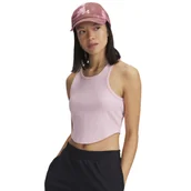 Koszulki i topy damskie - Damski top basic Under Armour UA Rival Rib Tank - różowy - miniaturka - grafika 1