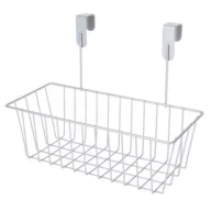 Pudła i pojemniki do przechowywania - H&S Decoration Organizer zawieszany na szafkę jasno szary 28 x 15 x h21 cm - miniaturka - grafika 1