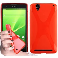 Etui i futerały do telefonów - Sony Cadorabo Xperia T2 silikonowe etui od cadorabo X-Line wzór TPU etui ochronne etui do Xperia T2 pokrowiec bumper case back cover DE-103703 - miniaturka - grafika 1