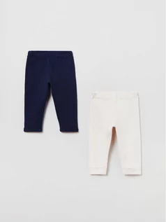 Spodnie i spodenki dla dziewczynek - OVS Komplet 2 par spodni 1621122 Kolorowy Regular Fit - grafika 1