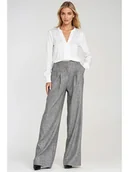 Spodnie damskie - Nife Spodnie w kolorze szarym - miniaturka - grafika 1
