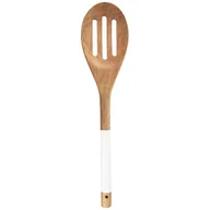 Pozostałe akcesoria kuchenne - Orion CZ ŁYŻKA CEDZAKOWA OWALNA AKACJA 30CM WHITELINE 140135 - miniaturka - grafika 1