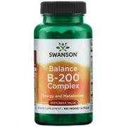 Układ nerwowy - Swanson Balance B-200 kompleks witamin - 100 kapsułek - miniaturka - grafika 1
