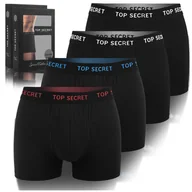 Majtki męskie - Top Secret Bokserki Męskie Bawełniane 4 Sztuki Rozmiar Xl - miniaturka - grafika 1