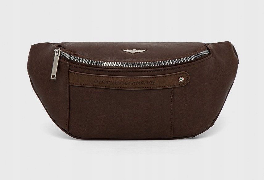 Aeronautica Militare Nerka biodrowa torba saszetka AM-393 brązowy