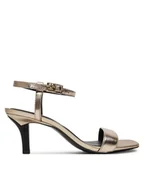 Sandały damskie - Tommy Hilfiger Sandały FW0FW08433 Złoty - miniaturka - grafika 1