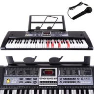Instrumenty muzyczne dla dzieci - Duże Organy Keyboard Pianino do Nauki 61 +Mikrofon ISO TRADE - miniaturka - grafika 1